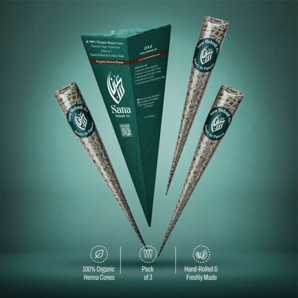 Organic Henna Cone-Brown