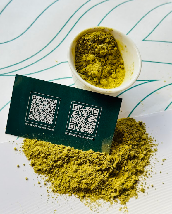 Triple sifted henna powder