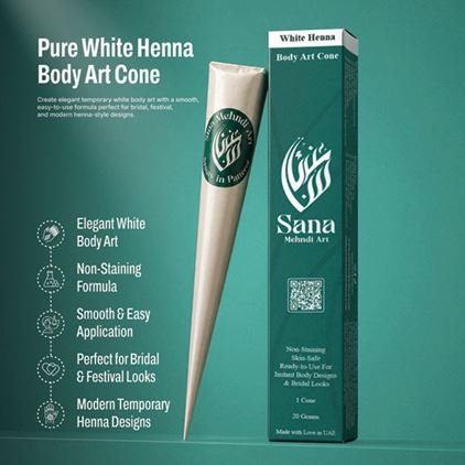 White Henna Cone